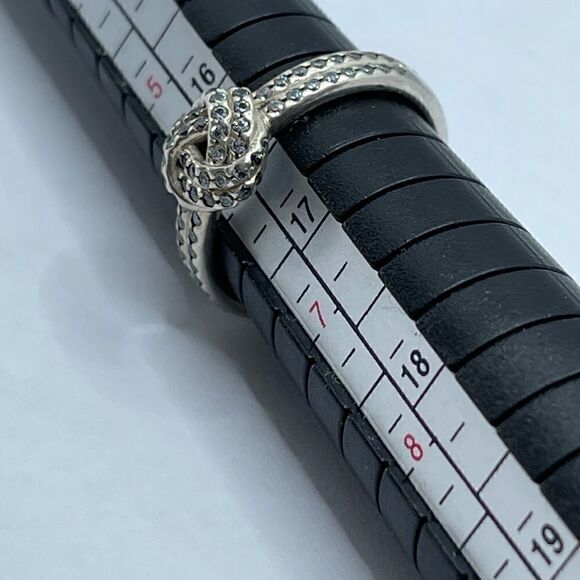 Pandora 925 cubic zirconia ring sz 6 - Picture 5 of 9